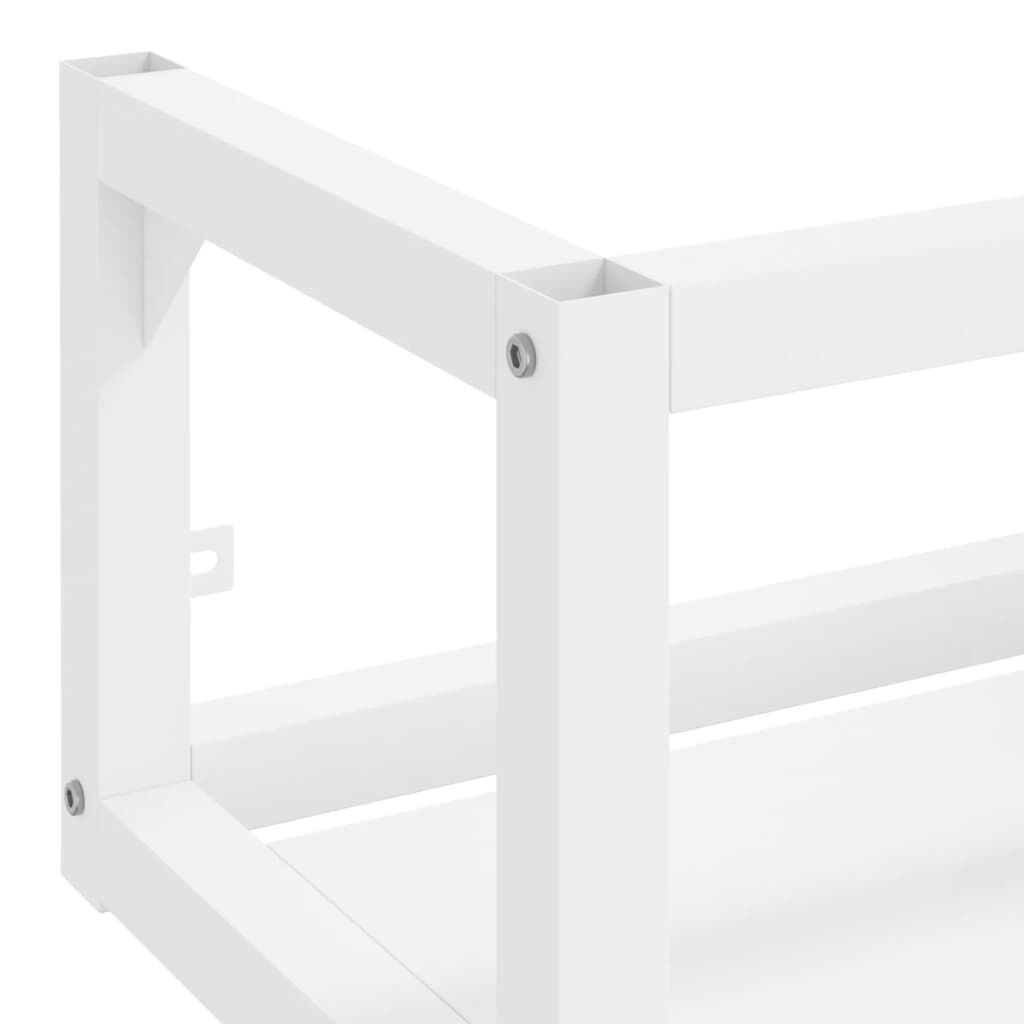 vidaXL Έπιπλο Μπάνιου Επιτοίχιο Λευκό 40 x 38 x 31 εκ. Σιδερένιο