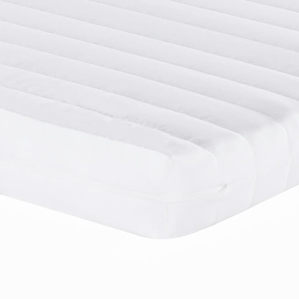 vidaXL Στρώμα Αφρού 7 Ζωνών Σκληρότητα 20 ILD Λευκό 100x220 εκ.