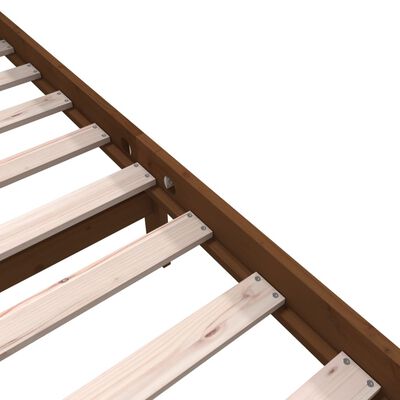 vidaXL Πλαίσιο Κρεβατιού Καφέ Μελί 160 x 200 εκ. από Μασίφ Ξύλο Πεύκου