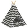 vidaXL Teepee &gamma;&iota;&alpha; &kappa;&alpha;&tau;&omicron;&iota;&kappa;ί&delta;&iota;&alpha; &mu;&epsilon; &mu;&alpha;&xi;&iota;&lambda;ά&rho;&iota; 40 x 40 x 50 cm &Pi;&omicron;&lambda;&upsilon;&epsilon;&sigma;&tau;έ&rho;&alpha;&sigmaf;