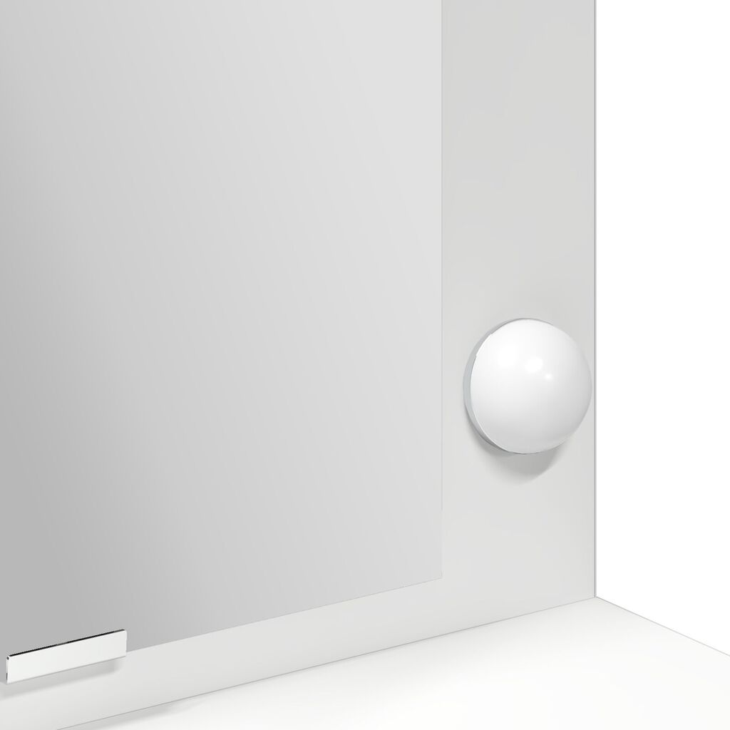 vidaXL Λευκό Μακιγιατοτραπέζι με LED Φώτα - 100x41x135 εκ