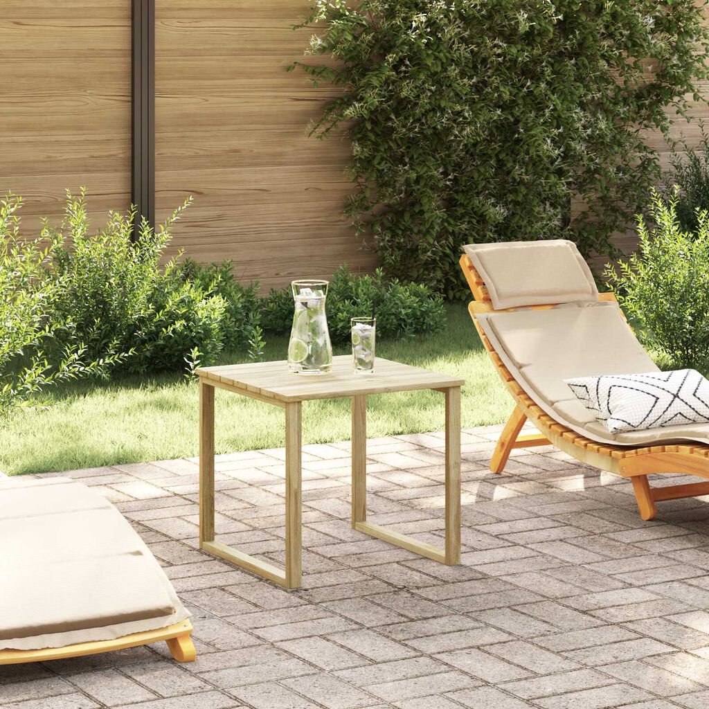 vidaXL Τραπέζι Χαλάρωσης 50.5x50.5x46 εκ. Κατεργασμένο Πεύκο