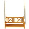 vidaXL Κούνια Κήπου Καφέ 119 x 35 x 47 εκ. Μασίφ ξύλο ακακίας