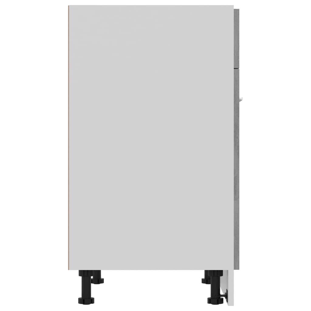 vidaXL Ντουλάπι με Συρτάρι Γκρι Σκυροδέματος 60x46x81,5 εκ Επεξ. Ξύλο