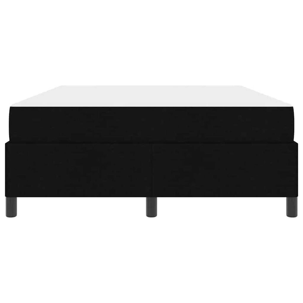 vidaXL Κρεβάτι με ελατήρια Μαύρο και Μαύρο 140 x 200 cm