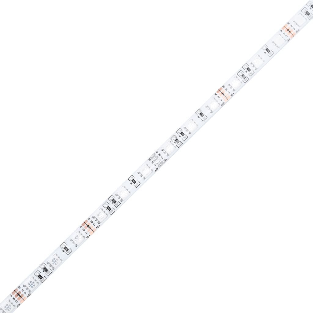 vidaXL Τραπεζάκι Σαλονιού Άπειρο Φως LED Sonoma Δρυς 50x53x30 εκ.