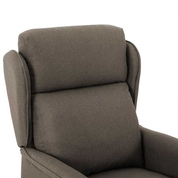 vidaXL Ανακλινόμενη πολυθρόνα Taupe 67.5 x 93.5 x 101.5 εκ ύφασμα