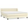 vidaXL &Kappa;&rho;&epsilon;&beta;ά&tau;&iota; Boxspring &mu;&epsilon; &Sigma;&tau;&rho;ώ&mu;&alpha; &Kappa;&rho;&epsilon;&mu; 160x200&epsilon;&kappa;. &alpha;&pi;ό &Sigma;&upsilon;&nu;&theta;&epsilon;&tau;&iota;&kappa;ό &Delta;έ&rho;&mu;&alpha;