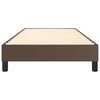 vidaXL Σκελετός Κρεβατιού με Ελατήρια Καφέ 80 x 200 εκ. από Συνθετικό Δέρμα