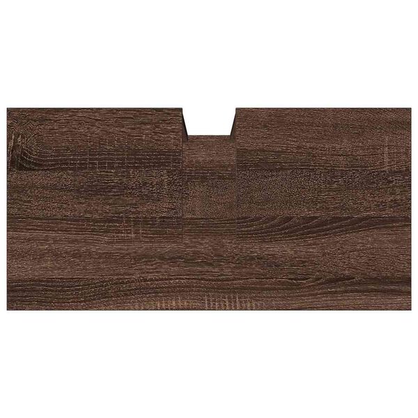 vidaXL Ντουλάπι Νιπτήρα Μπάνιου Καφέ Δρυς 60x30x60 εκ. Επεξ. Ξύλο