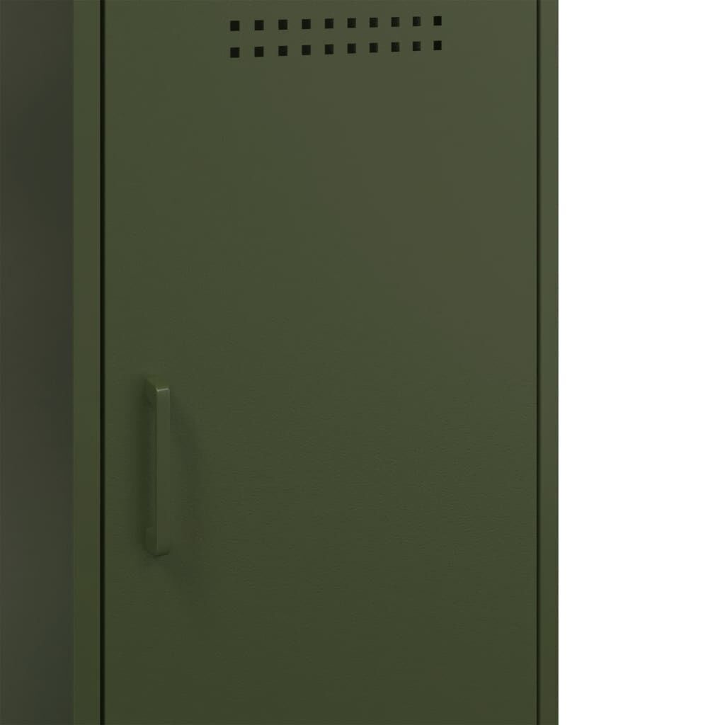 vidaXL Ντουλάπι Πράσινο Λαδί 36x39x79 εκ. από Ατσάλι