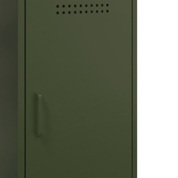 vidaXL Ντουλάπι Πράσινο Λαδί 36x39x79 εκ. από Ατσάλι