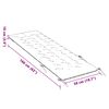 vidaXL Μαξιλάρι Ξαπλώστρας Γκρι 160x50x10 εκ. Συνθετικό Καστόρι
