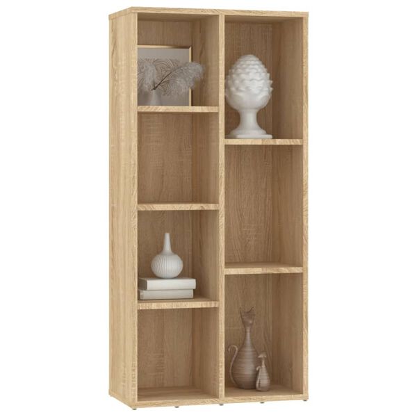 vidaXL Βιβλιοθήκη Χρώμα Sonoma Δρυς 50x25x106 εκ. από Επεξ. Ξύλο