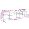 vidaXL Μπουφές με Φώτα LED Λευκός 283x37x67 εκ.