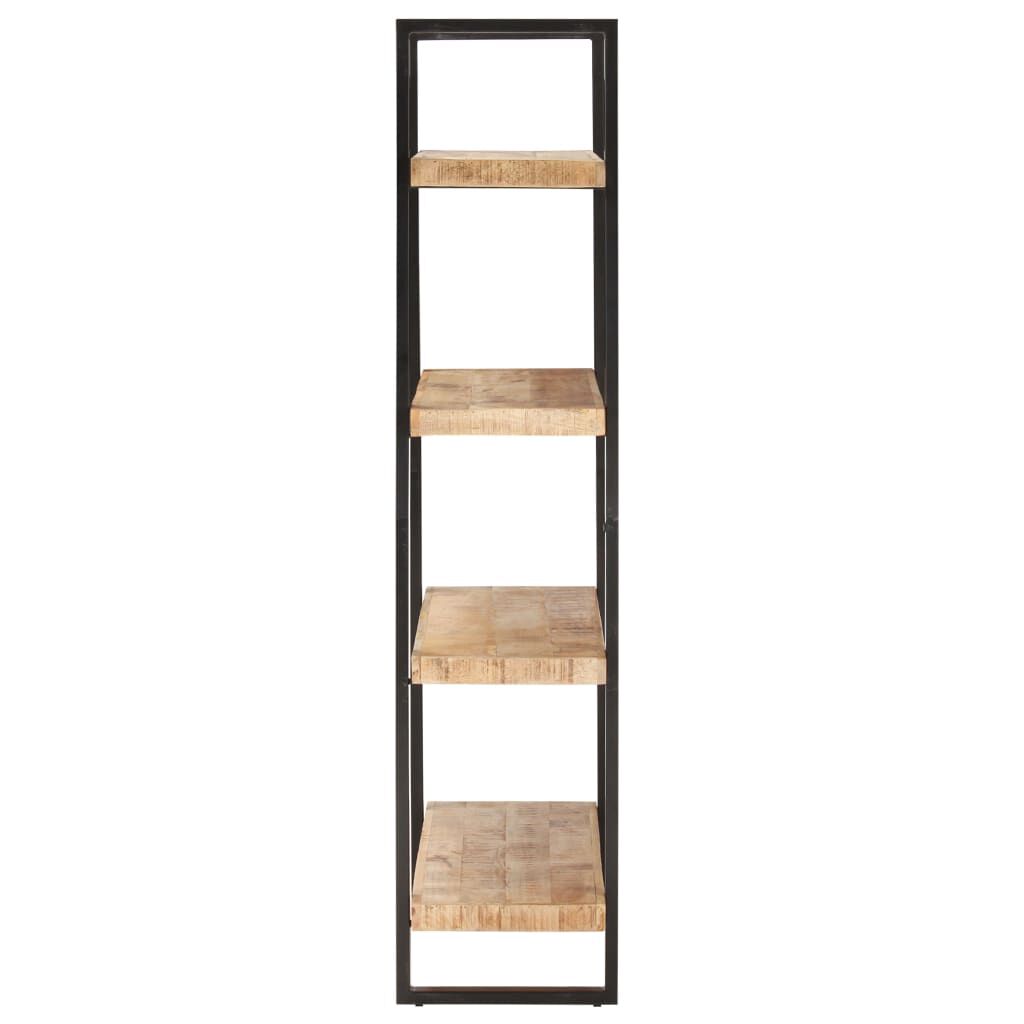vidaXL Βιβλιοθήκη με 4 Επίπεδα 120x40x180 εκ. Ακατέργαστο Ξύλο Μάνγκο
