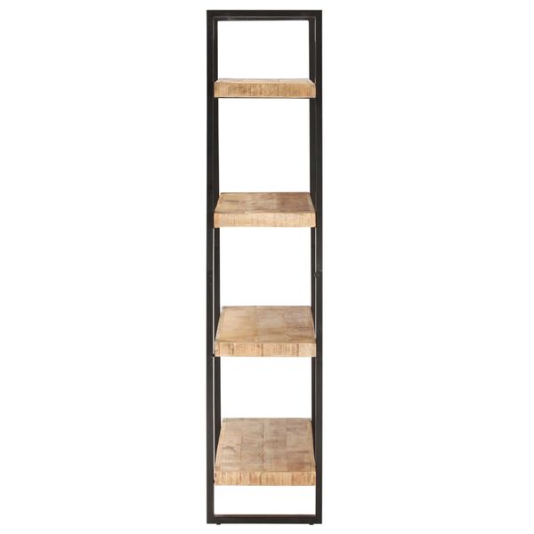 vidaXL Βιβλιοθήκη με 4 Επίπεδα 120x40x180 εκ. Ακατέργαστο Ξύλο Μάνγκο