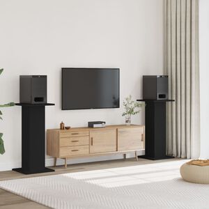 vidaXL &Beta;ά&sigma;&epsilon;&iota;&sigmaf; &Eta;&chi;&epsilon;ί&omega;&nu; 2 &Tau;&epsilon;&mu;. &Mu;&alpha;ύ&rho;&epsilon;&sigmaf; 30x30x95 &epsilon;&kappa;. &Epsilon;&pi;&epsilon;&xi;. &Xi;ύ&lambda;&omicron;&Xi;ύ&lambda;&omicron; &delta;&rho;&upsilon;ό&sigmaf;