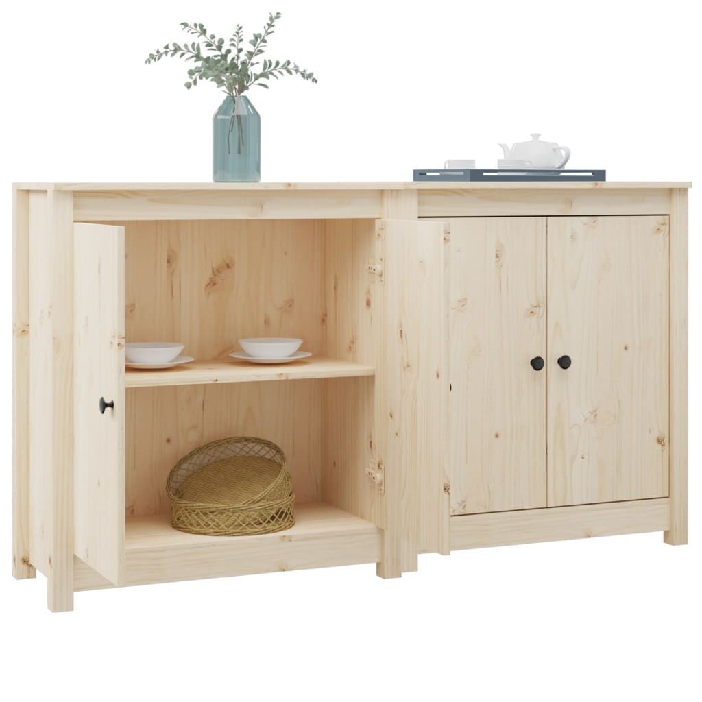 vidaXL Ντουλάπια 2 τεμ. 70 x 35 x 80 εκ. από Μασίφ Ξύλο Πεύκου