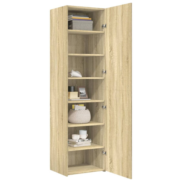 vidaXL Ντουλάπι Sonoma Δρυς 50x42,5x185 εκ. από Επεξεργασμένο Ξύλο
