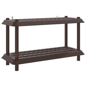 vidaXL &Mu;&omicron;&nu;ά&delta;&alpha; &Rho;&alpha;&phi;&iota;&omicron;ύ 2 &epsilon;&pi;ί&pi;&epsilon;&delta;&alpha; 100 x 40 x 55,5 &epsilon;&kappa;. PP &Kappa;&alpha;&phi;έ