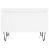 vidaXL Τραπεζάκια Σαλονιού 2 τεμ. Λευκά 50 x 46 x 35 εκ. Επεξεργ. Ξύλο