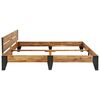 vidaXL Πλαίσιο Κρεβατιού 180 x 200 εκ. Μασίφ Ξύλο Ακακίας Βουρτσισμένο