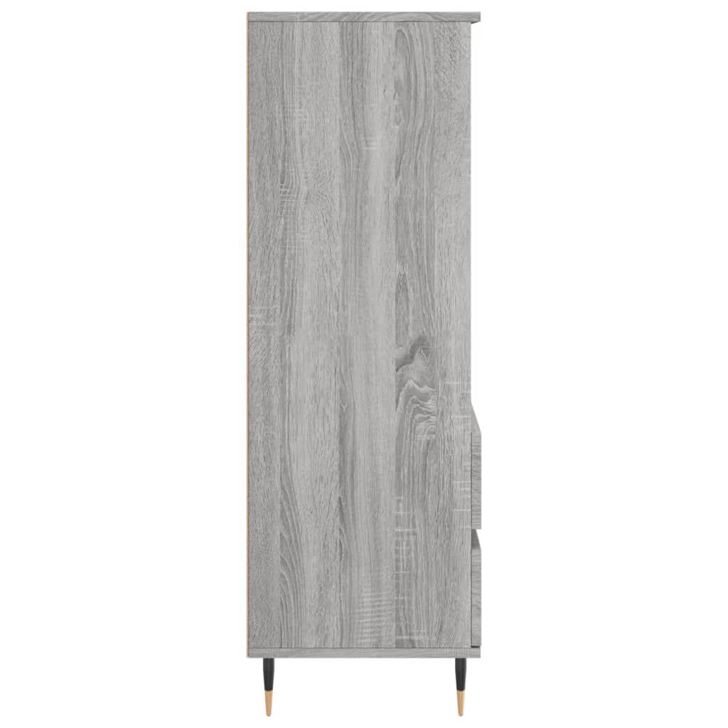 vidaXL Ντουλάπι Γκρι Sonoma 40x36x110 εκ. από Επεξεργασμένο Ξύλο