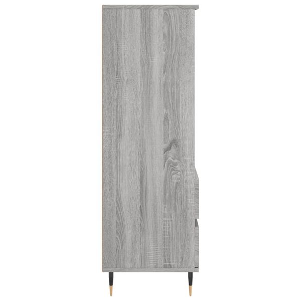 vidaXL Ντουλάπι Γκρι Sonoma 40x36x110 εκ. από Επεξεργασμένο Ξύλο