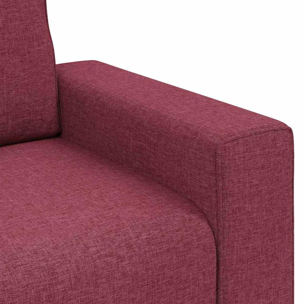 vidaXL Καναπές με μαξιλάρι Μπορντό 100 x 77 x 82 εκ ύφασμα