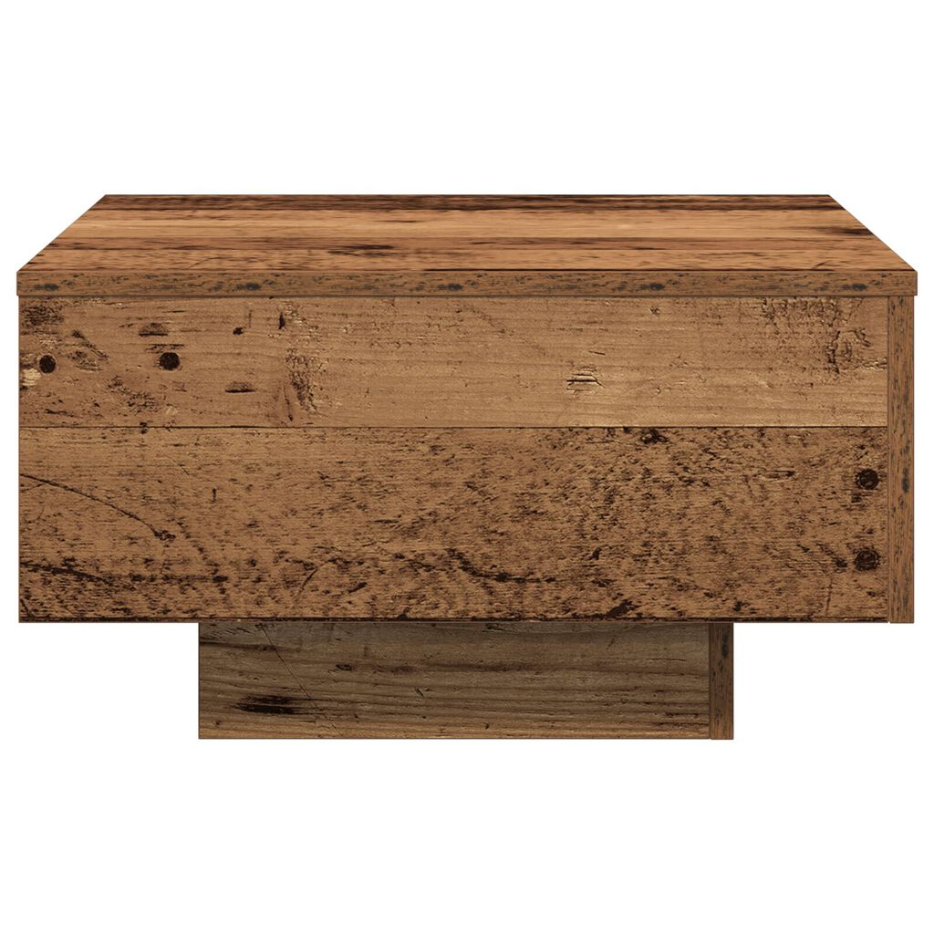vidaXL Τραπεζάκι Καφέ, Παλιό Ξύλο, 55x55x31 εκ, Κατασκευασμένο Ξύλο
