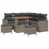 vidaXL Σετ Καναπέ Κήπου 8 pcs Γκρι συνθετικό ρατάν