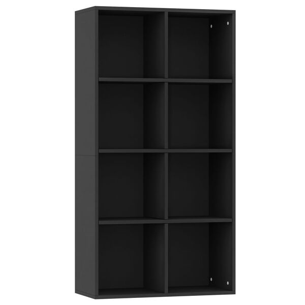 vidaXL Ραφιέρα/Βιβλιοθήκη Μαύρη 66 x 30 x 130 εκ. από Επεξ. Ξύλο