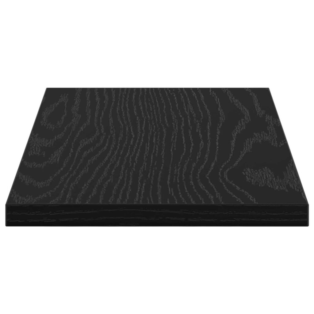 vidaXL Επιτοίχια Ράφια Μαύρη βελανιδιά MDF 40 x 20 x 1.5 εκ