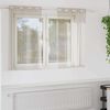 vidaXL Κουρτίνες με κουρτίνες 2 pcs Άμμος 140x140εκ Πολυεστέρας