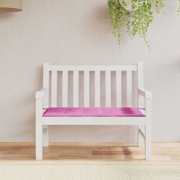 vidaXL Μαξιλάρι Παγκάκι Κήπου Ροζ 100 x 50 x 4 cm Ύφασμα Oxford