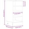 vidaXL Ντουλάπι "Riga" Μαύρο 40x44,5x81,5 εκ. από Τεχνητό Ξύλο