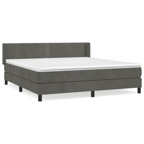 vidaXL &Kappa;&rho;&epsilon;&beta;ά&tau;&iota; Boxspring &mu;&epsilon; &Sigma;&tau;&rho;ώ&mu;&alpha; &Sigma;&kappa;&omicron;ύ&rho;&omicron; &Gamma;&kappa;&rho;&iota; 160x200 &epsilon;&kappa;. &Beta;&epsilon;&lambda;&omicron;ύ&delta;&iota;&nu;&omicron;