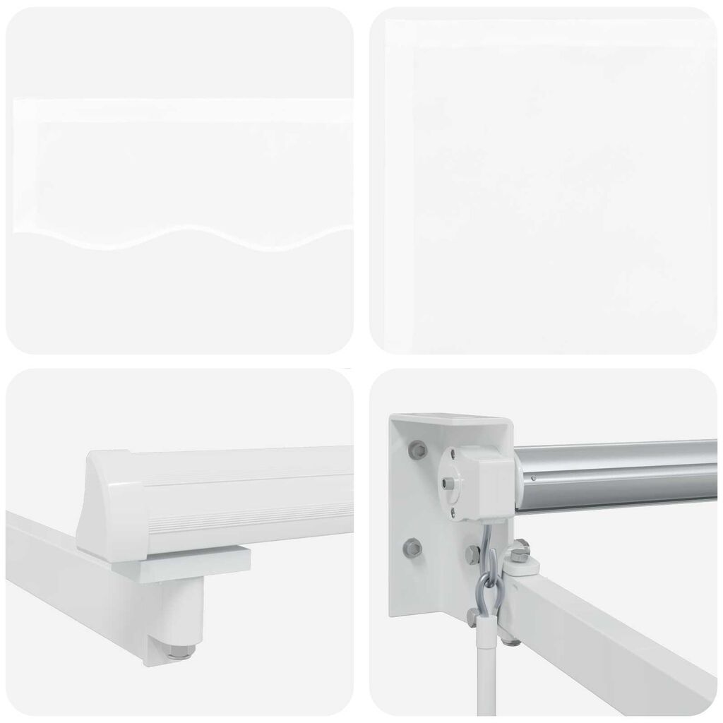 vidaXL Μηχανική Ανασύρσιμη Τέντα Λευκή 400x300 εκ.