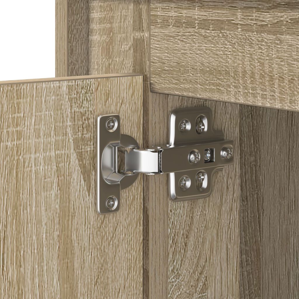vidaXL Κομοδίνα Σετ 2 Sonoma oak Επεξεργασμένο ξύλο 44 x 34.5 x 45 εκ