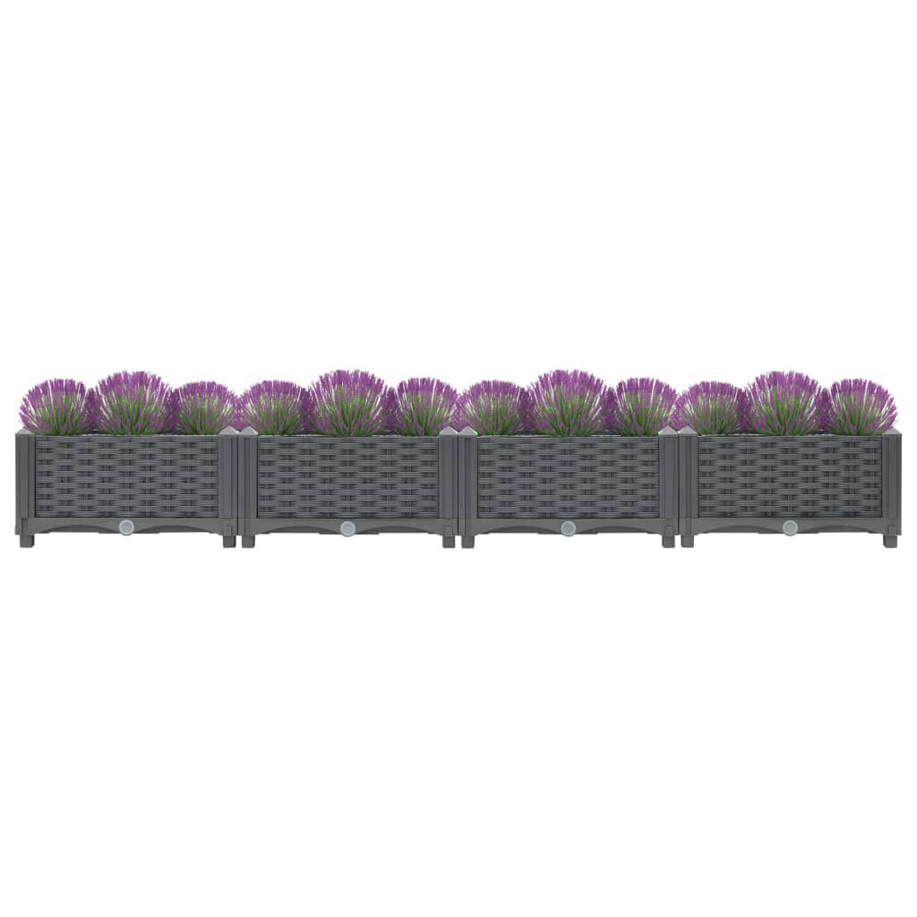 vidaXL Ζαρντινιέρα 160 x 40 x 23 εκ. από Πολυπροπυλένιο