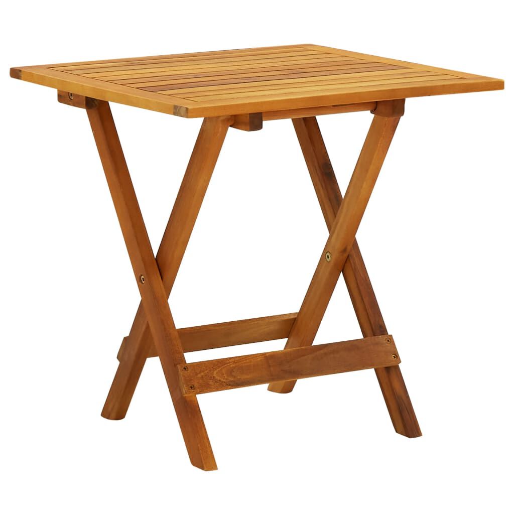 vidaXL Τραπέζι Bistro 46 x 46 x 47 εκ. από Μασίφ Ξύλο Ακακίας