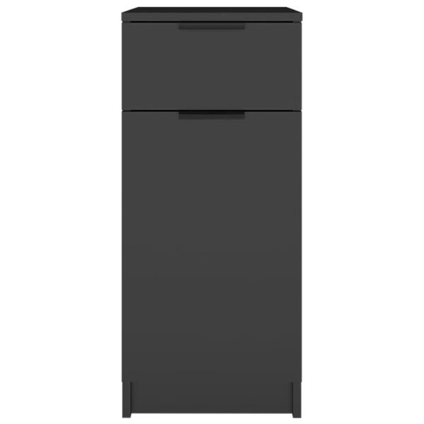 vidaXL Ντουλάπι Γραφείου Μαύρο 33,5 x 50 x 75 εκ. Επεξεργασμένο Ξύλο