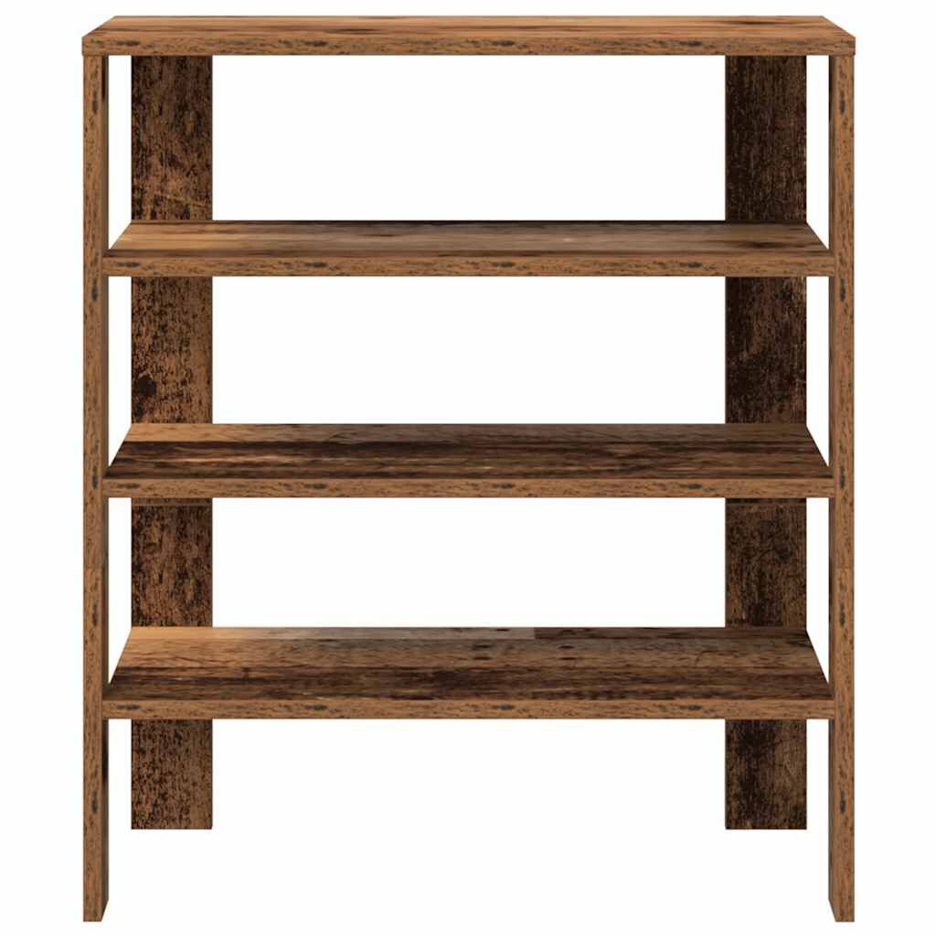 Ράφι παπουτσιών vidaXL Παλιό ξύλο 61x32x70 cm Κατασκευασμένο ξύλο