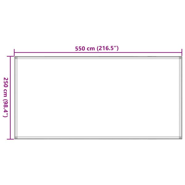 vidaXL Χαλί Σκηνής Ανθρακί 250 x 550 εκ.