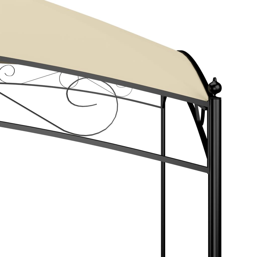 vidaXL Κιόσκι Κρεμ 3 x 4 x 2,65 μ. 180 γρ./μ²