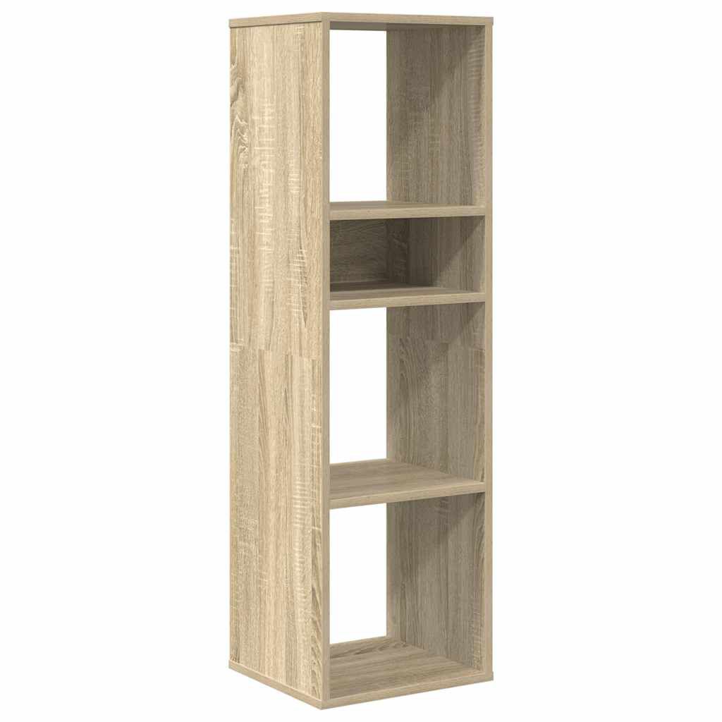 vidaXL Βιβλιοθήκη Χρώμα Sonoma Δρυς 34x31x112 εκ. Επεξεργασμένο Ξύλο