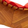 vidaXL Ξαπλώστρα 2 pcs Καφέ 60 x 154 x 74εκ Μασίφ ξύλο ακακίας
