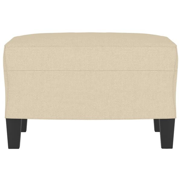 vidaXL Υποπόδιο Κρεμ 60x50x41 εκ. Υφασμάτινο