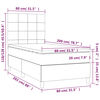 vidaXL &Kappa;&rho;&epsilon;&beta;ά&tau;&iota; Boxspring &mu;&epsilon; &Sigma;&tau;&rho;ώ&mu;&alpha; &Sigma;&kappa;&omicron;ύ&rho;&omicron; &Gamma;&kappa;&rho;&iota; 80x200 &epsilon;&kappa;. &Upsilon;&phi;&alpha;&sigma;&mu;ά&tau;&iota;&nu;&omicron;